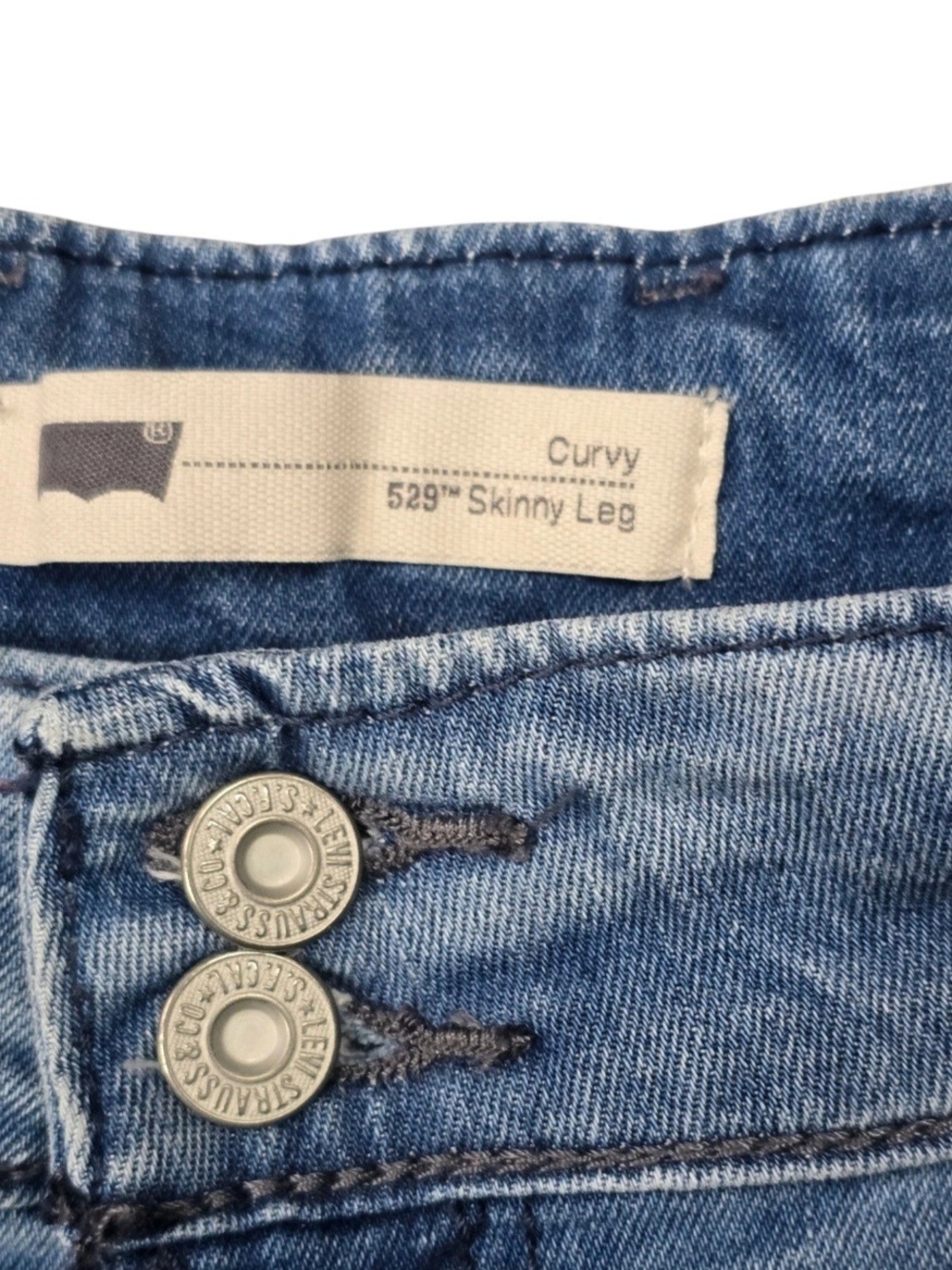 Levi’s 529 Curvy Skinny Jeans Women’s 14 Low Rise Stretch Denim Y2K 32x32